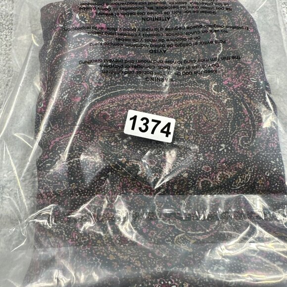 Evereve Blouse Womens Small Brown Pink‎ Paisley Kyra Peasant Blouse V Neck - Picture 13 of 13